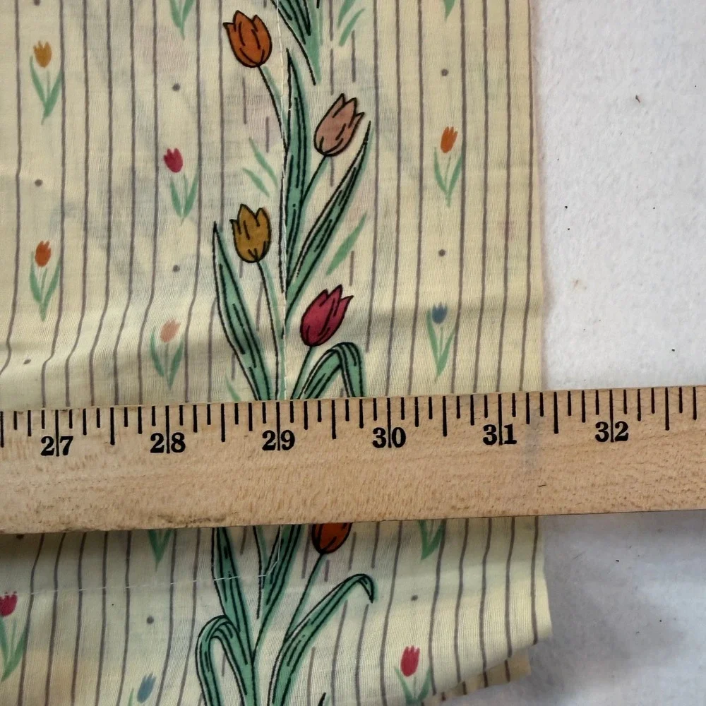 Cottagecore Tulip Floral 3 Pc Pillowcase + Sham‎ Set Cottagecore Grandmacore VTG